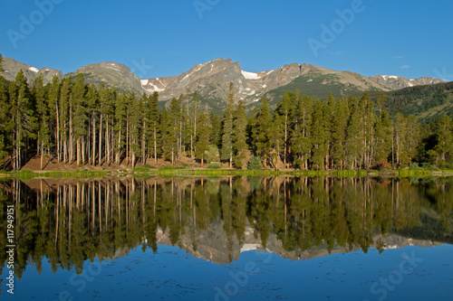 Fototapeta Naklejka Na Ścianę i Meble -  Sprague Lake Reflection