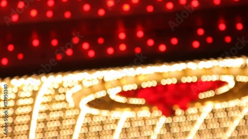 lights and neon from las vegas at night