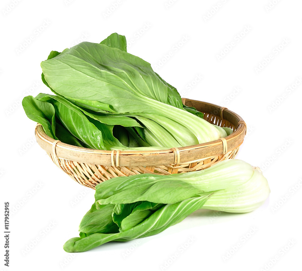 Obraz premium Mockpak choi isolated on white background