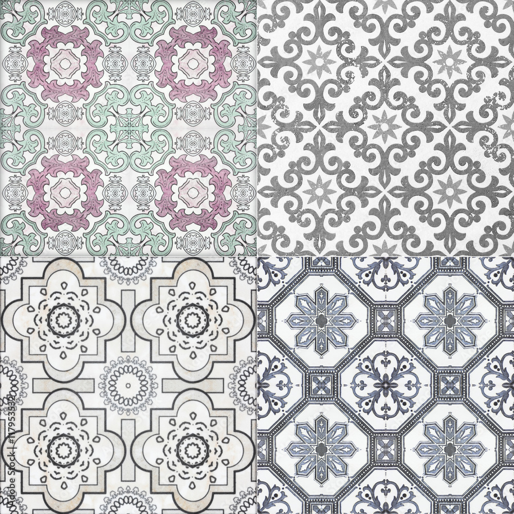 Beautiful ceramic tiles patterns handcraft from thailand In the Beautiful ceramic tiles patterns handcraft from thailand In the