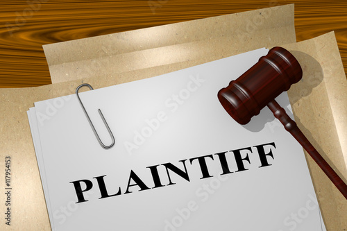 Plaintiff - legal concept photo
