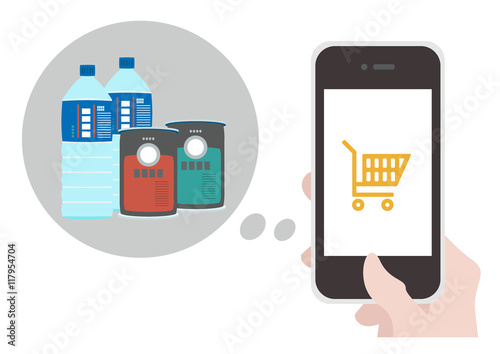 Online shopping with smartphone