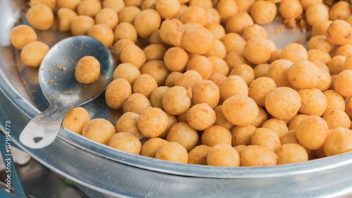 Fotografie Candy has a nickname called turtle eggs or quail eggs as snacks