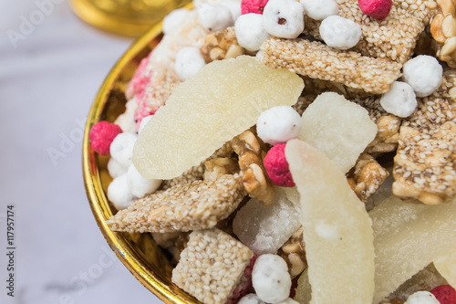 Candy comfit, Chinese sweetmeat made of many ingredients