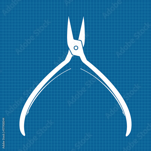 Nail nippers icon photo