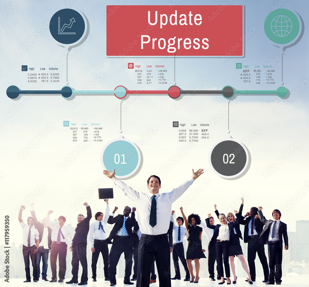 Update Progress Improvement Proceed Information Concept Update Progress Improvement Proceed Information Concept