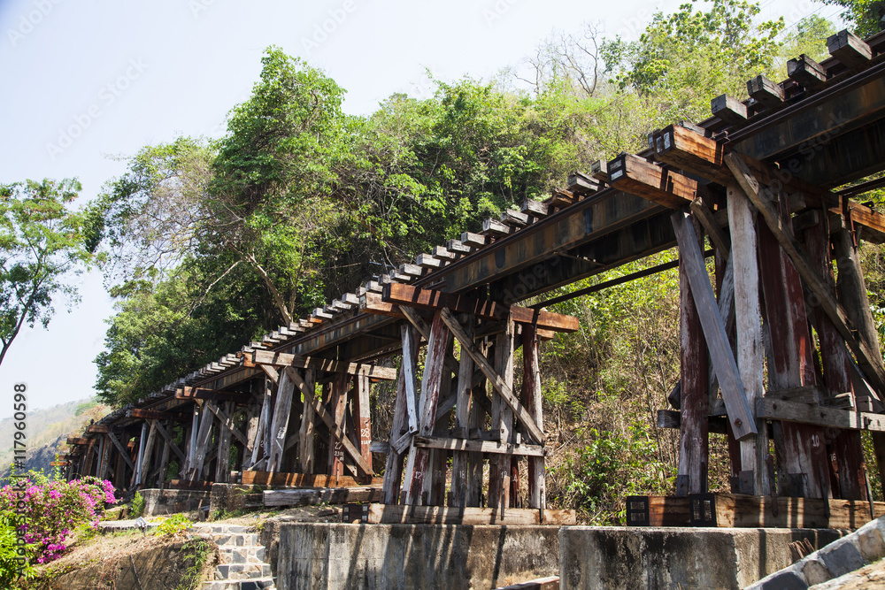 Fototapeta premium The death railway bridge.
