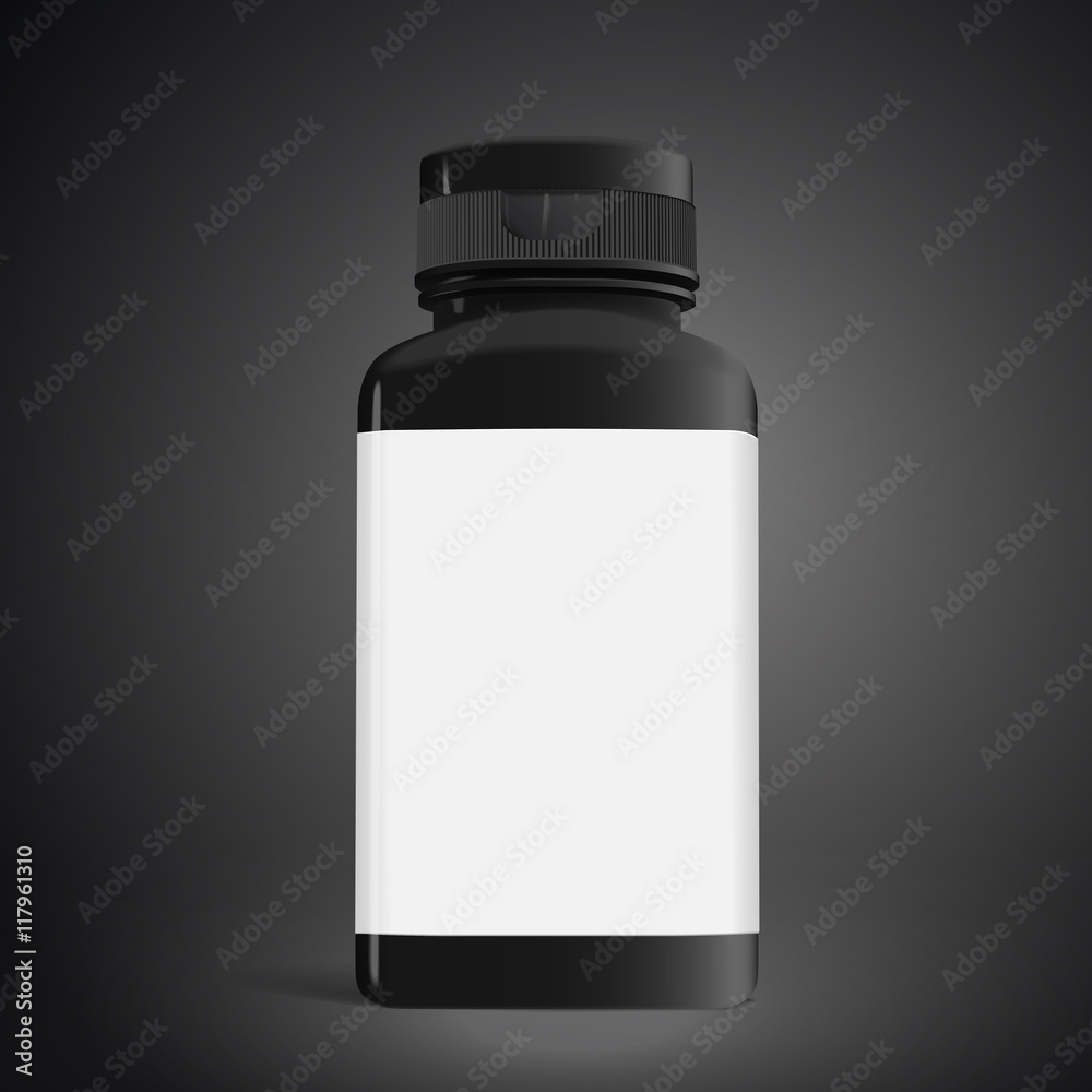 blank medicine bottle