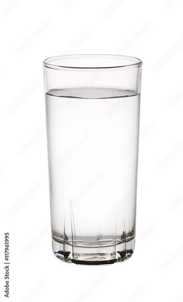 Glass of water isolated on white background Glass of water isolated on white background