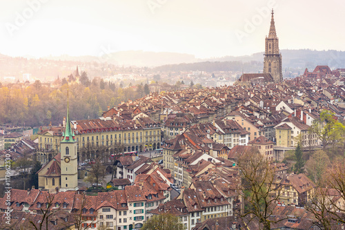 Bern cityscape in the morning