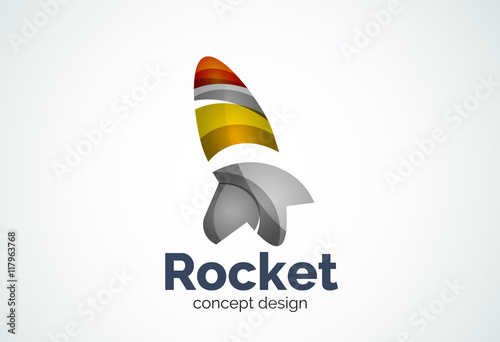 Rocket logo template