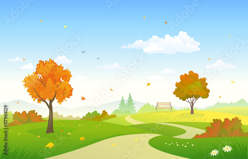 Autumn country park