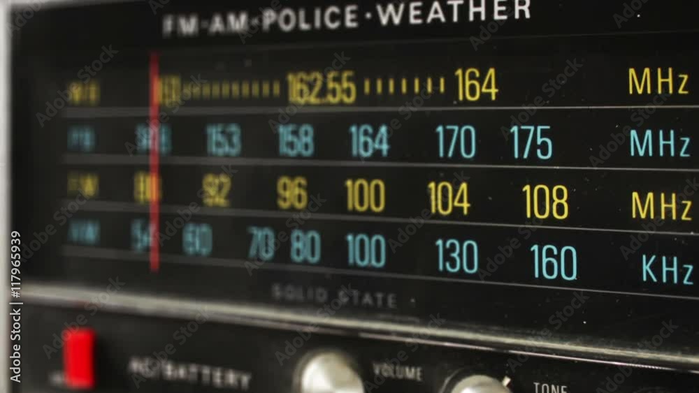 great retro radio with police band great retro radio with police band