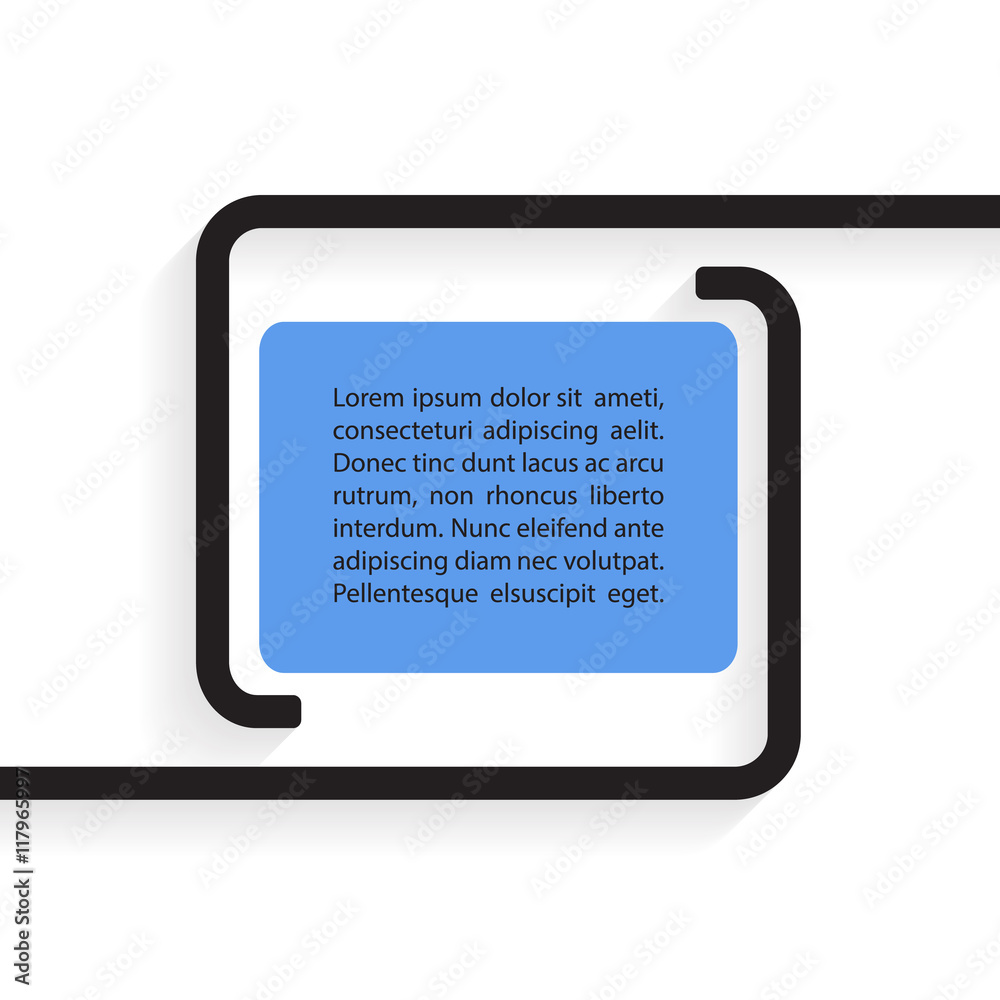 Quote text bubble. Quote blank template. Vector illustration. Quote text bubble. Quote blank template. Vector illustration.
