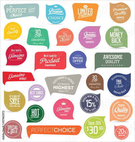 Modern badges and labels collection