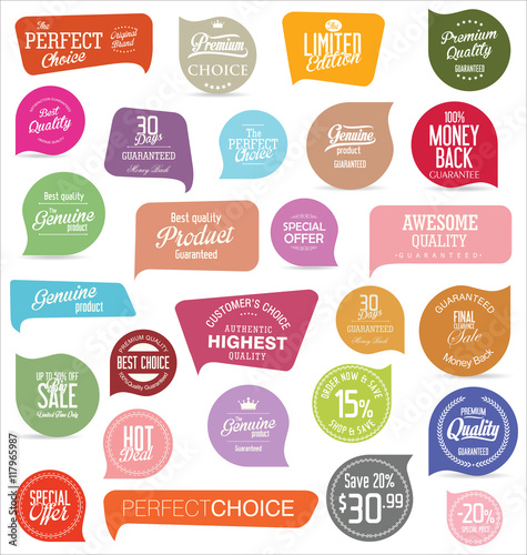 Modern badges and labels collection