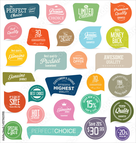 Modern badges and labels collection