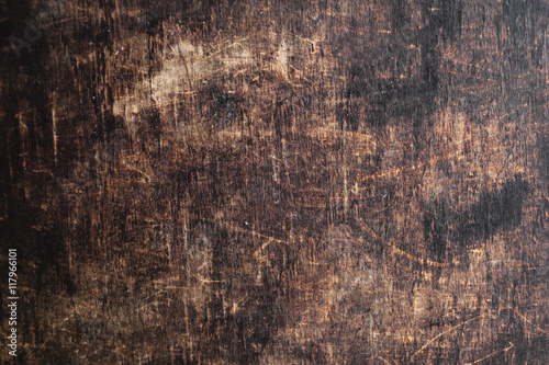 Old dark brown wooden texture background. Natural vintage Backd