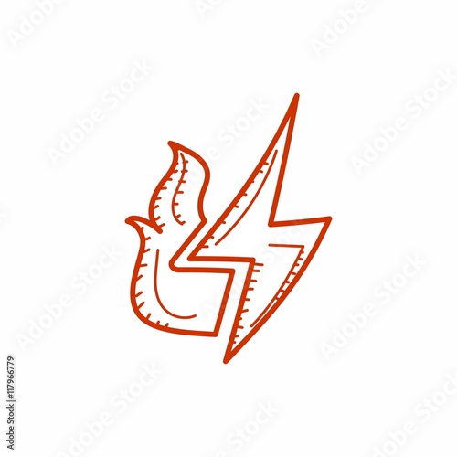 fire fighter logo icon vector