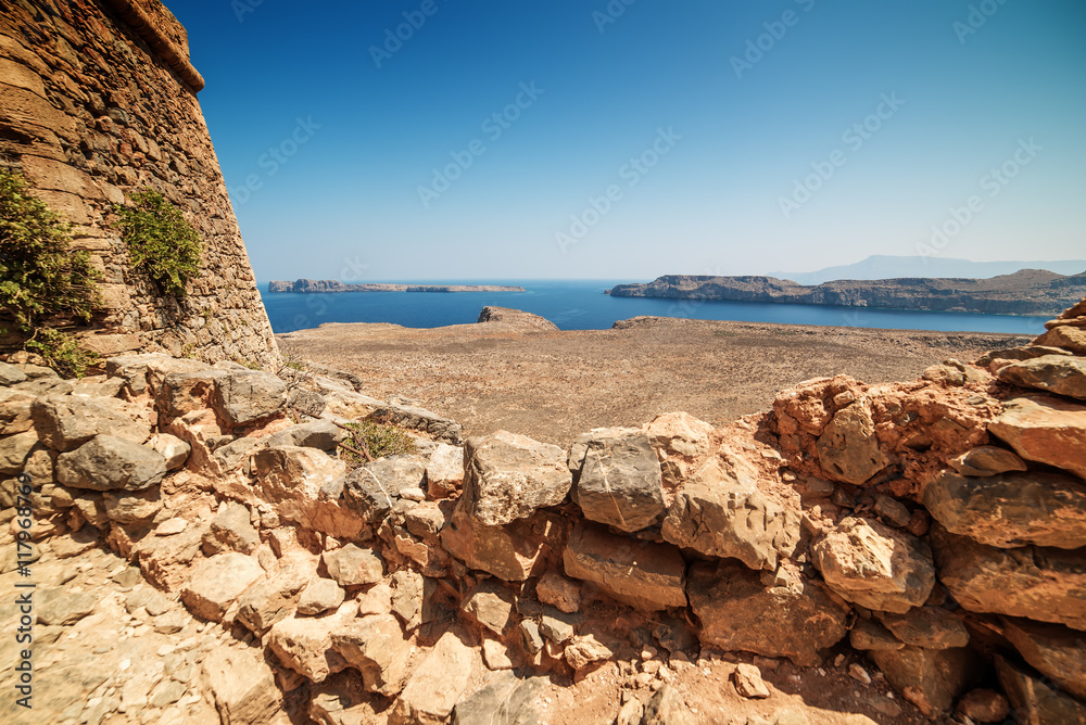 Crete, Greece: Venetian fort in Gramvousa island