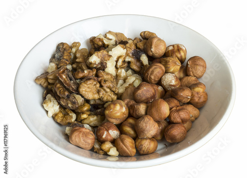 Timber nuts on plate