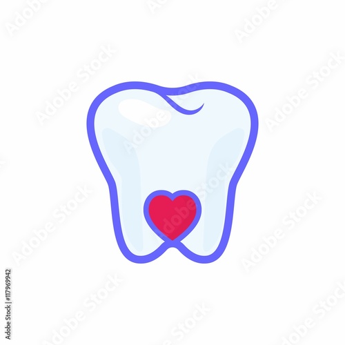 Dentist Dental Tooth vector logo icon photo