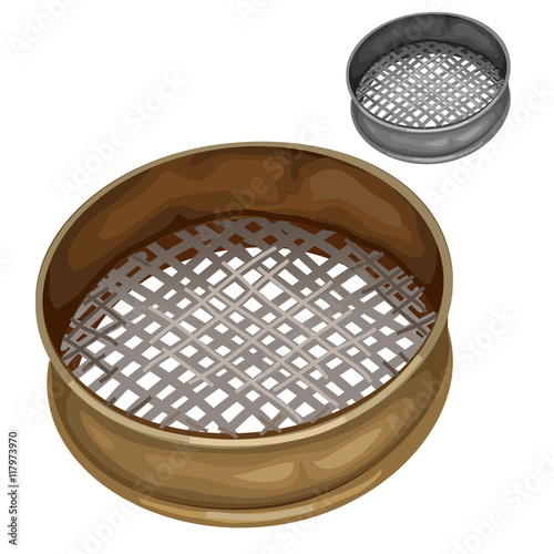 Sieve for sifting flour and other dry substances