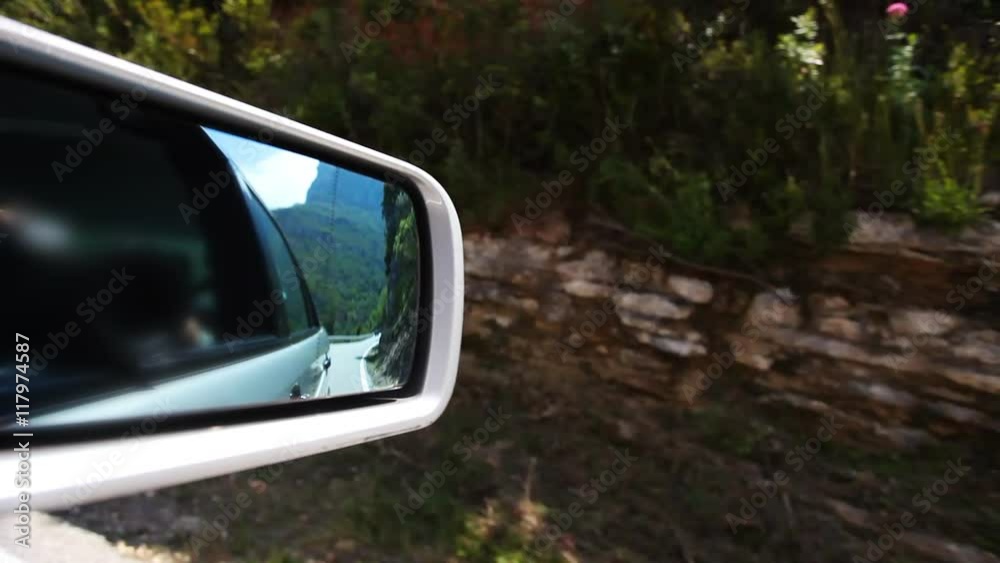 view from a car in the monserrat mountains view from a car in the monserrat mountains