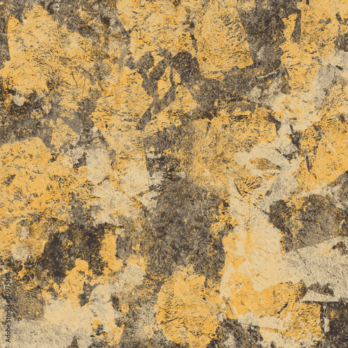 Abstract creative background from gold leaf.