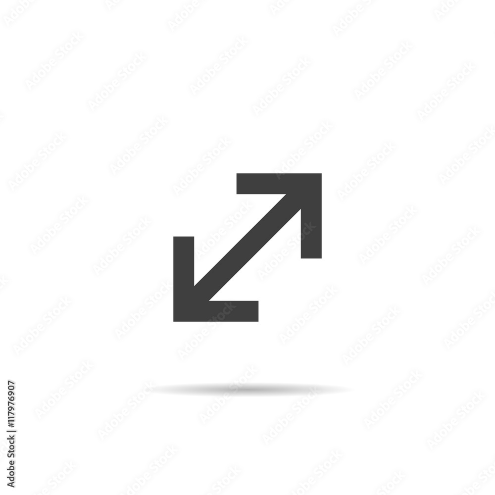 Extend, Re-size, Enlarge icon. Extend, Re-size, Enlarge icon.