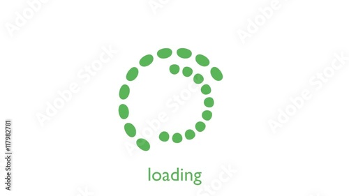 Modern flexible loading rounded animation with text loading. HD video.