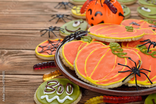 Funny biscuits for Halloween