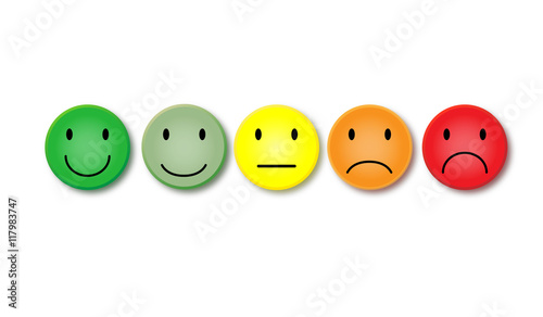 Smileys / Vektor / Stimmung / Bewertung