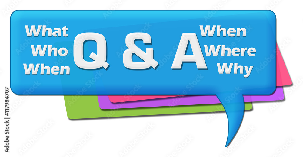 Q And A - Questions and Answers Colorful Comment Symbol Q And A - Questions and Answers Colorful Comment Symbol