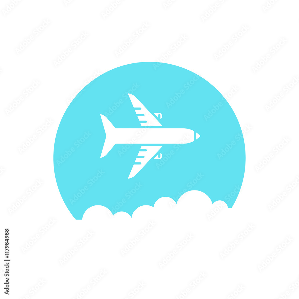 Airplane icon. Vector illustration. Airplane icon. Vector illustration.