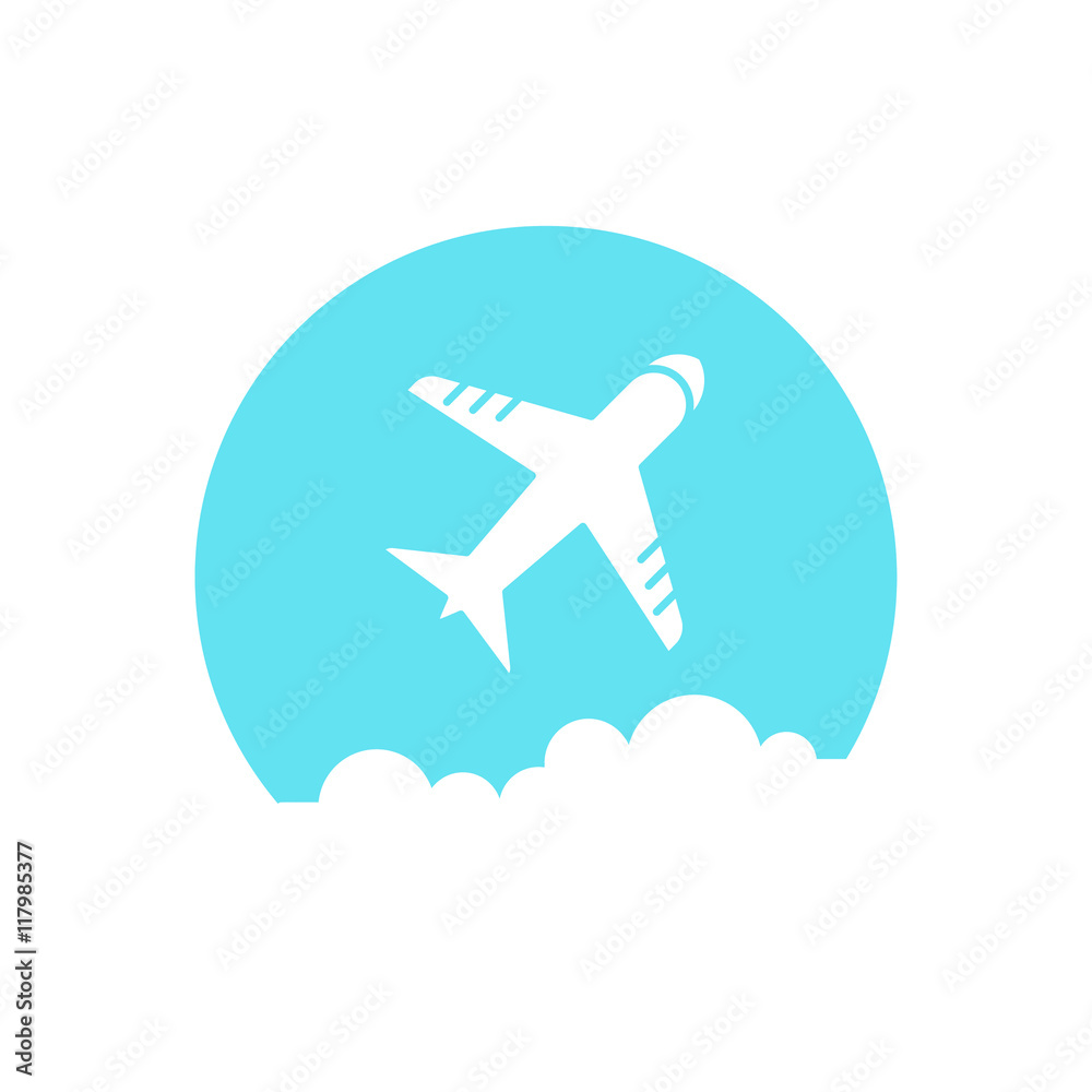 Airplane icon. Vector illustration. Airplane icon. Vector illustration.