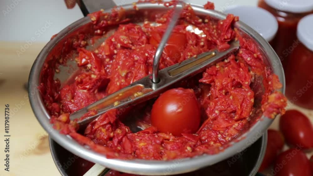 Italian cuisine. Preparation of tomato sauce with the biological products.
Italian cuisine. Preparation of tomato sauce with the biological products.