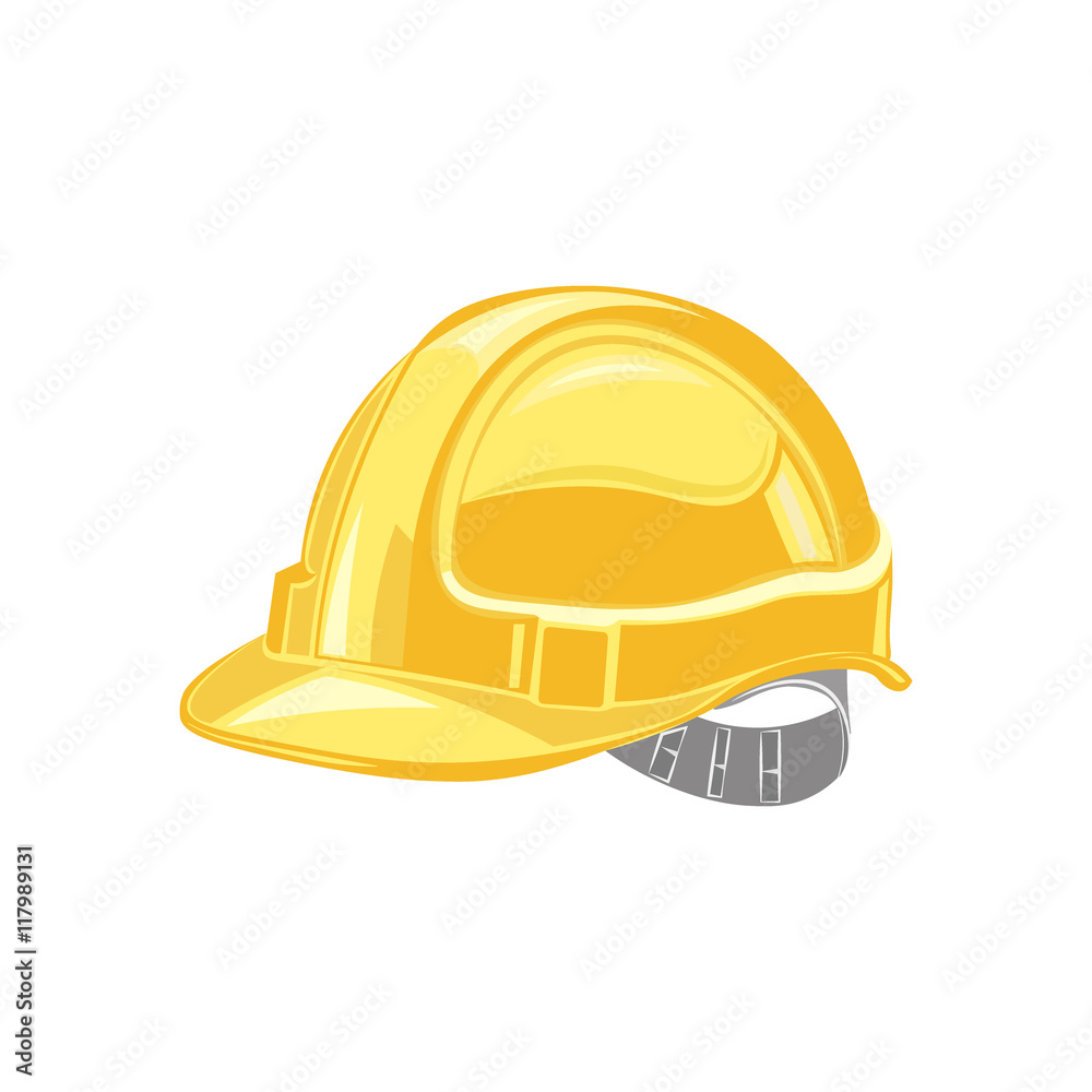 hard hat, safety helmet building, under conctruction vector