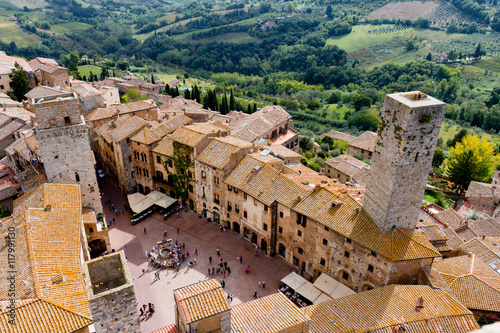 San Gimignano is a medieval town in Tuscany photo