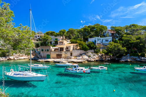 Tableau sur toile Beautiful coast of Cala Figuera -  Spain, Mallorca