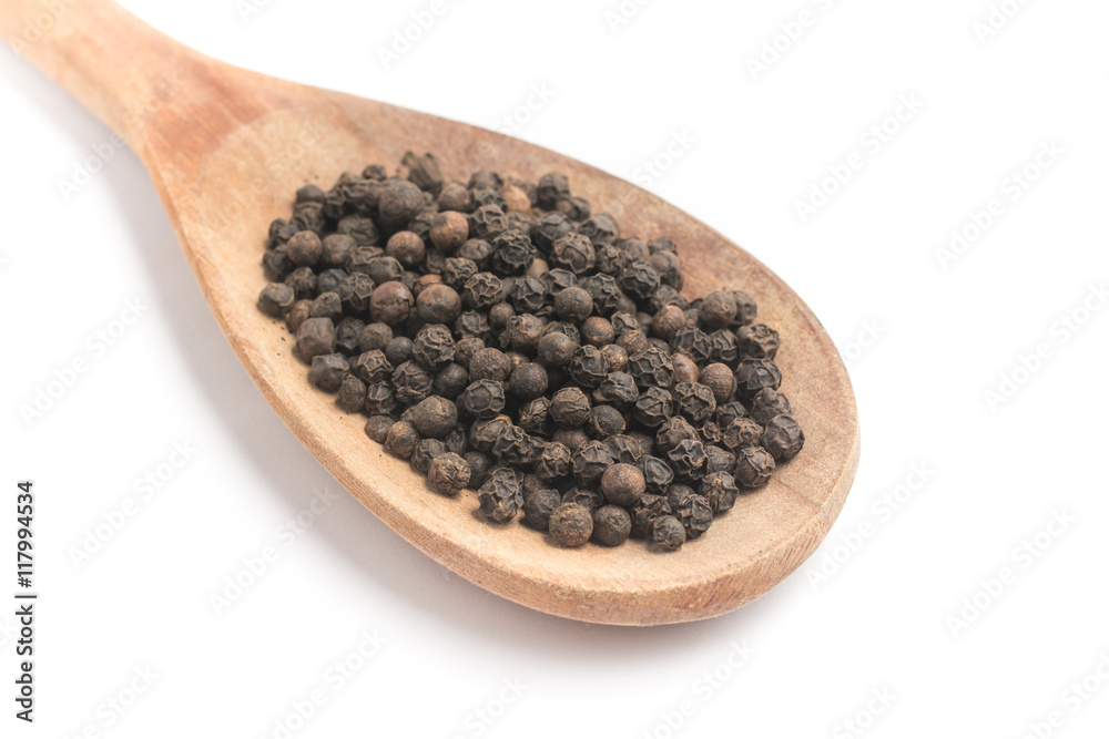 Black pepper grains Black pepper grains