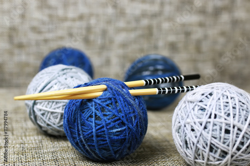 knitting wool ball hobby