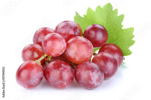 Trauben Weintrauben rot Früchte Frucht Obst Freisteller freiges