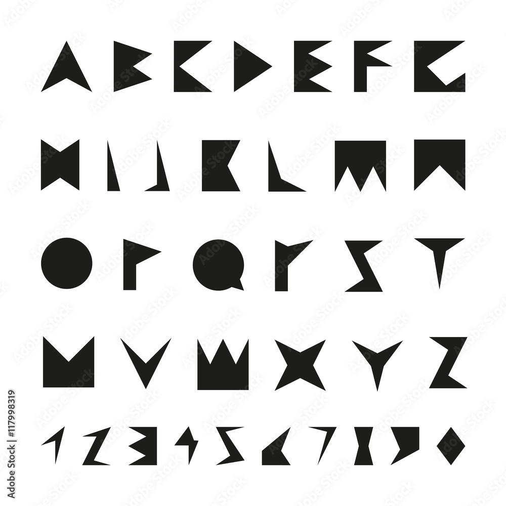 Black font with numbers. Black font with numbers.