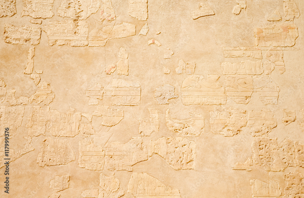 Obraz premium Ancient hieroglyphs on wall