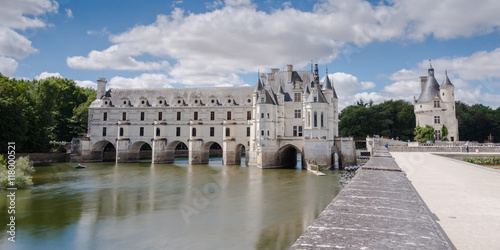 Chateau de Chenonceau spanning the River Cher in the Loire Valle