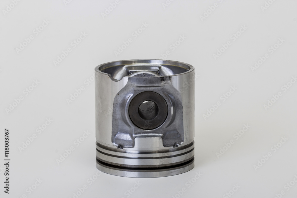 auto piston parts white background isolated auto piston parts white background isolated