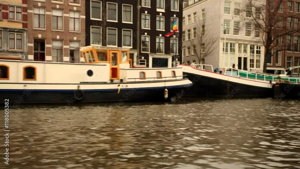 canal and street scene in amsterdam canal and street scene in amsterdam