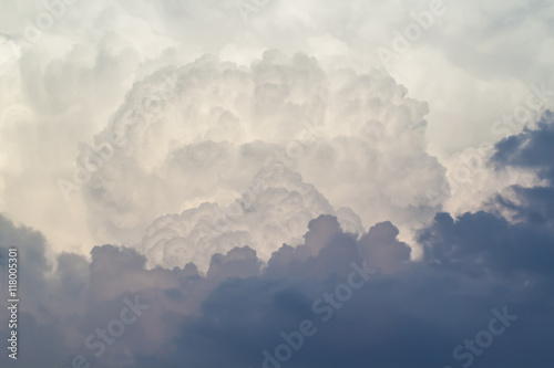 Fotografie, Tablou Storm clouds at sunset