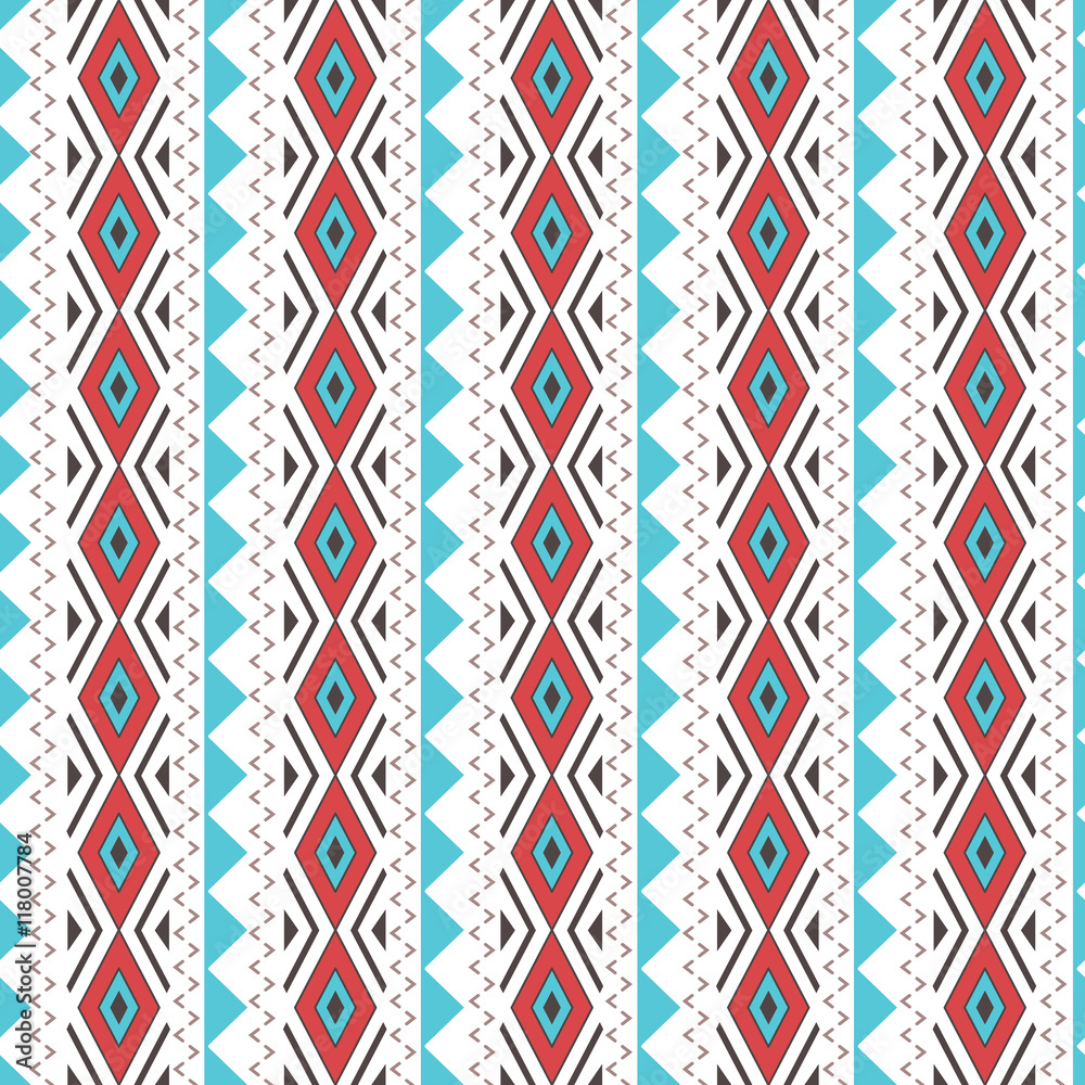 Tribal Boho Seamless Pattern .